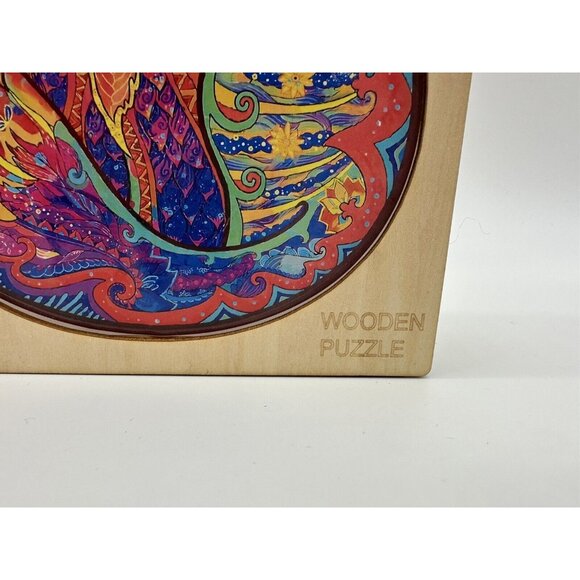 Wooden Jigsaw Puzzle Alluring Fox Rainbow Odd Shapes Complex Pieces READ - Picture 5 of 15